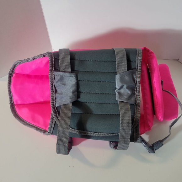 Outward Hound Granby Small Pink & Gray Polyester Dog Flotation Jacket Co… - Picture 7 of 10